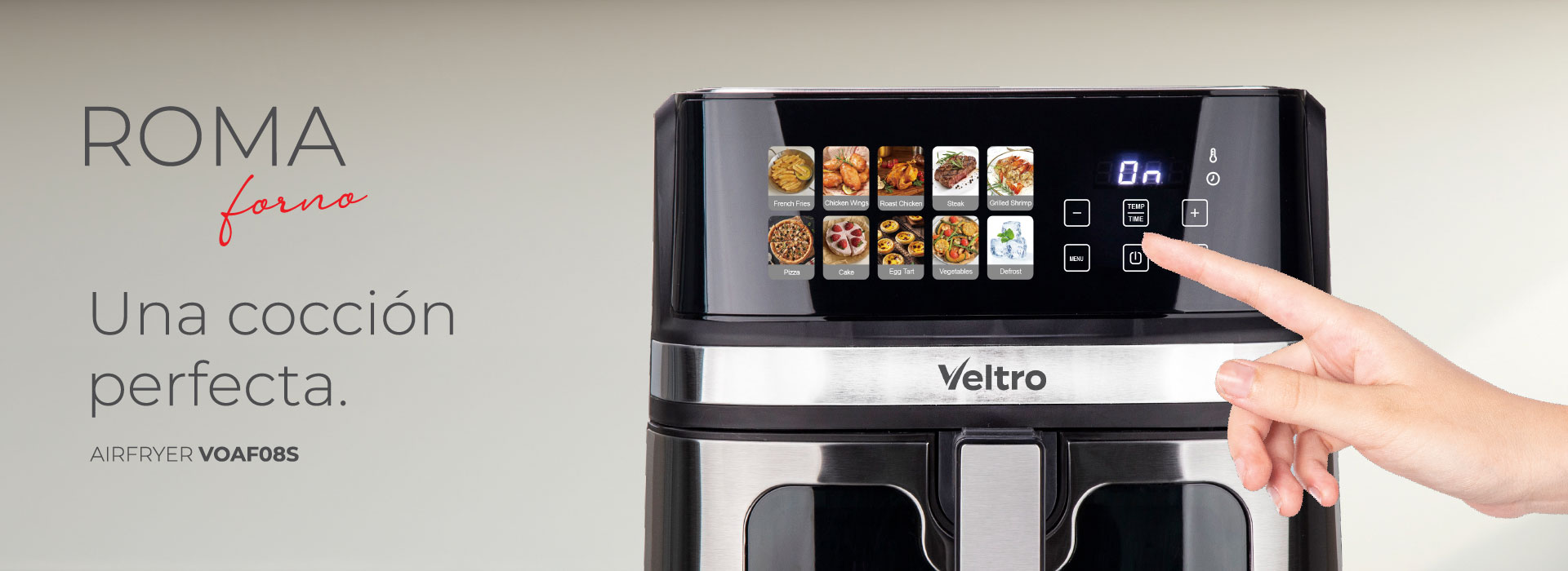 Airfryer VOAF08S VELTRO ROMA FORNO - Imagen 2